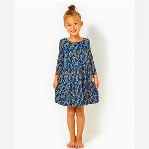 Girls Lilly Pulitzer Mini Geanna 3/4 Sleeve Dress